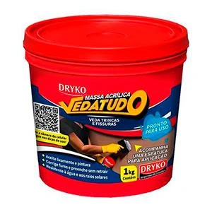 Veda trinca acrílico - vedatudo 1kg